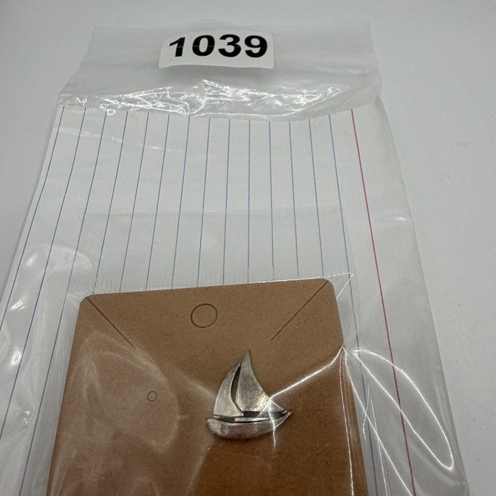 James Avery Sterling Silver Sailboat Tie Tack Pin Retired - Picture 9 of 9